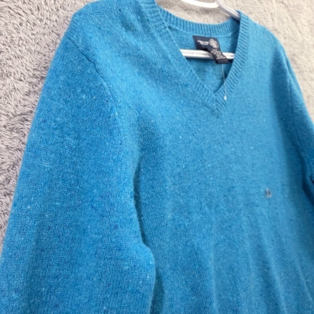 Venezia Jeans Co Blue Lambswool Blend V-Neck Pullover Sweater Women's XL (14/16) - Picture 2 of 11